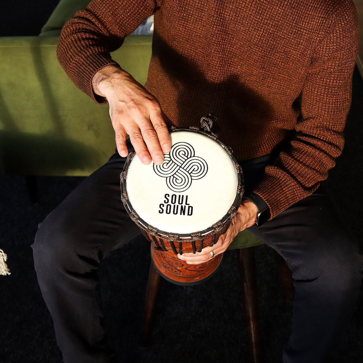 Medium Pro Djembe Drum - Soul Sound (low) - Medium 40cm (18cm Dia)