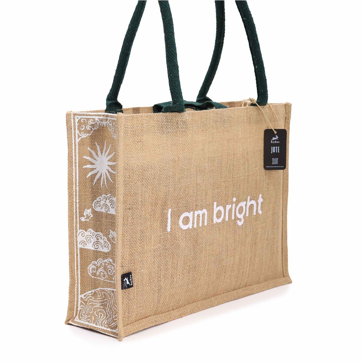 Hop Hare juta nagyméretű táska – I am Bright
