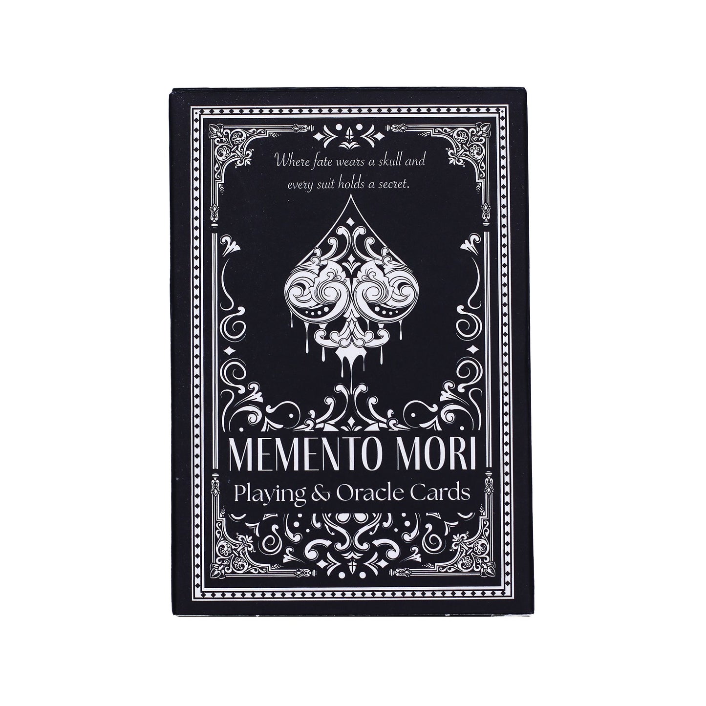 Memento Mori gótikus jósló és játékkártyák