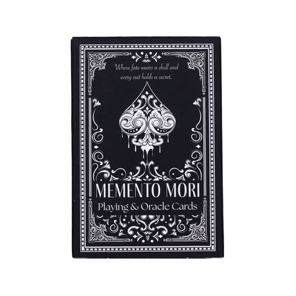 Memento Mori gótikus jósló és játékkártyák
