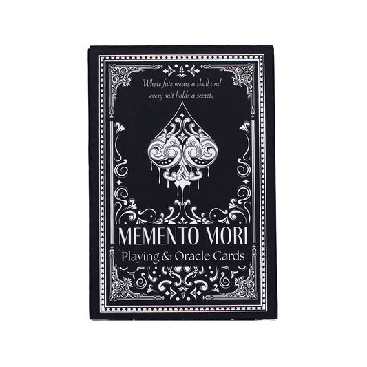 Memento Mori gótikus jósló és játékkártyák