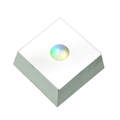 Négyzet alakú LED fényláda kristályokhoz