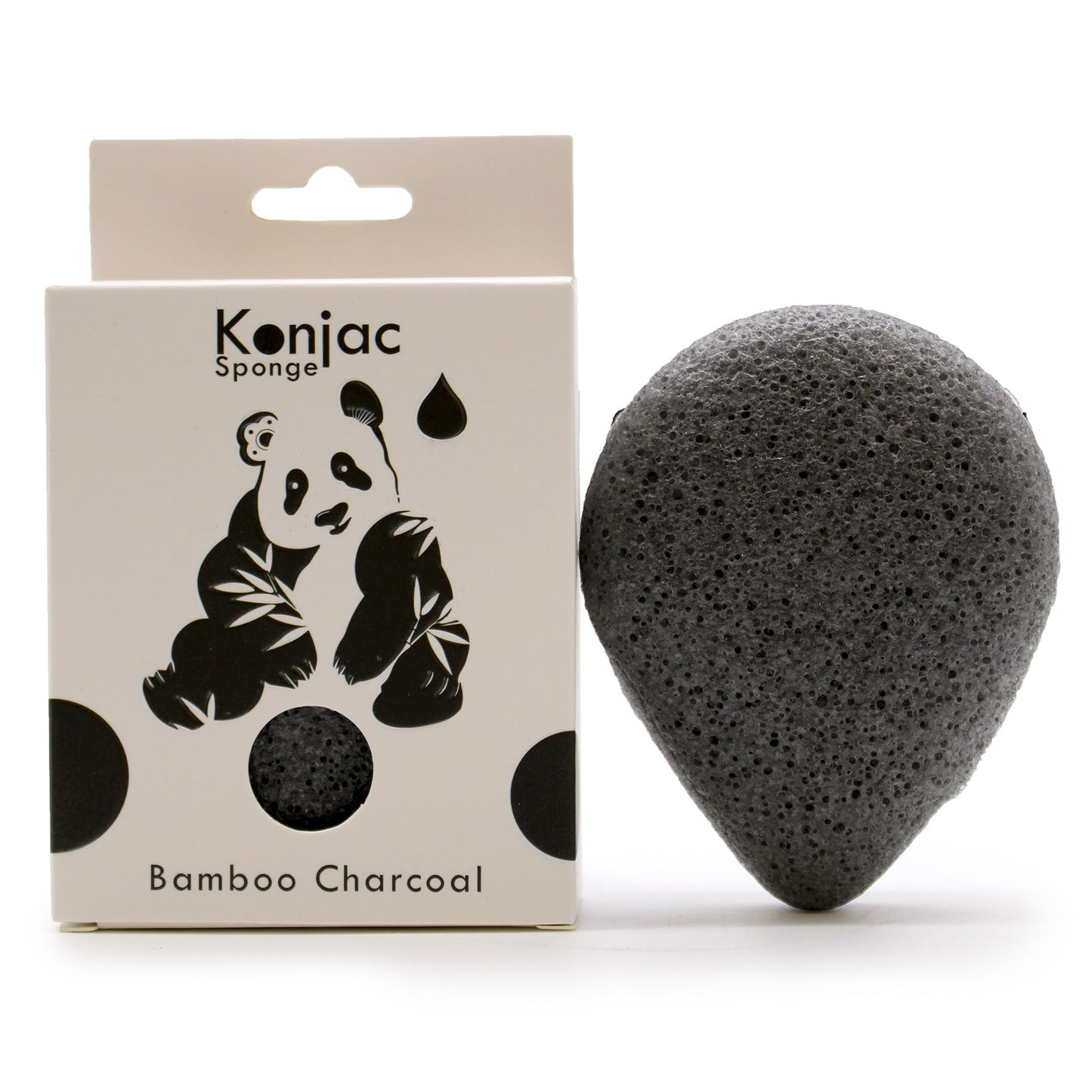 Könnycsepp Konjac Szivacs – Bambusz szénnel – Antibakteriális