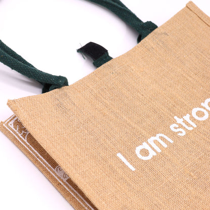 Hop Hare juta nagyméretű táska – I am Bright