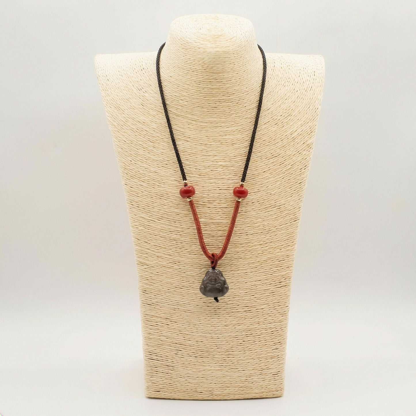 Cool Gemstone Pendants - Sliver Obsidian Buddha