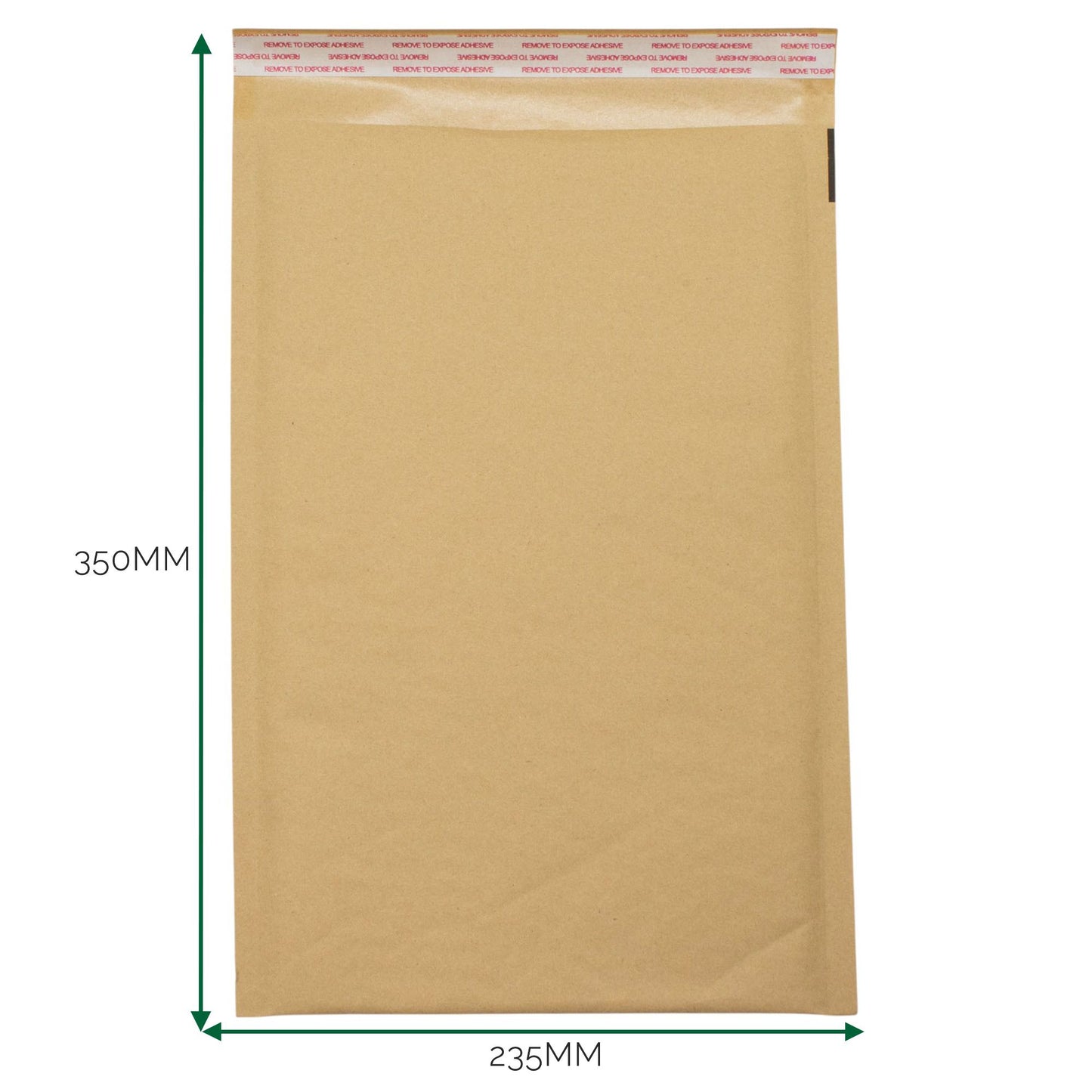 Párnázott légbuborékos boríték, nátronpapír (235x350+40mm)
