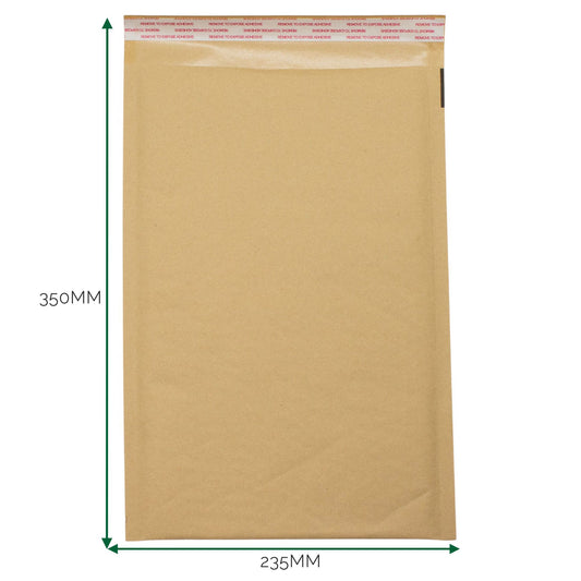 Párnázott légbuborékos boríték, nátronpapír (235x350+40mm)