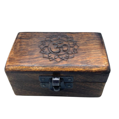 5 db-os fa tablettatartó készlet 9x5x4 cm – faragott mintákkal
