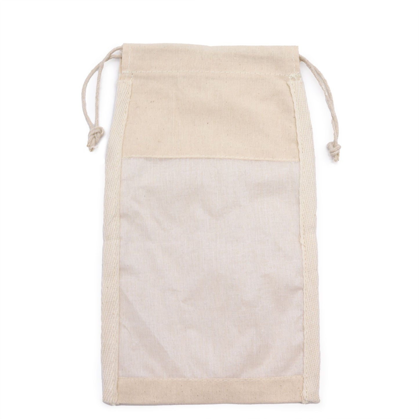 Nagy pamut ablakos tasak - 26x15cm