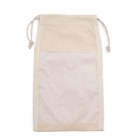 Nagy pamut ablakos tasak - 26x15cm