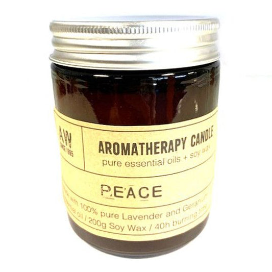 Aromaterápiás Szója Gyertya 200g - Béke