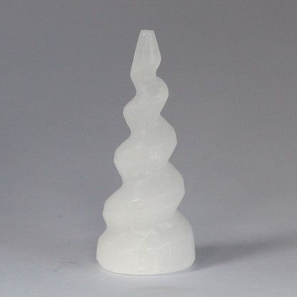 Szelenit spirális egyszarvú szarv torony - 10 cm
