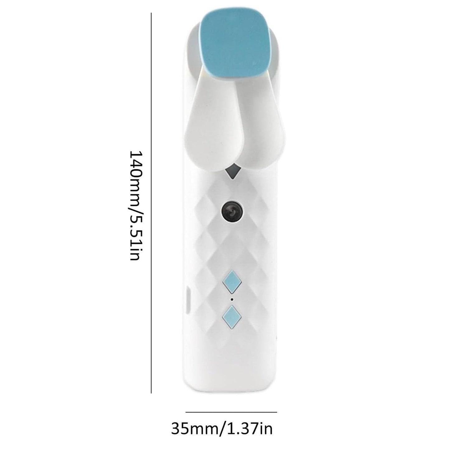 Fehér Nano Ködarcventilátor és Permetező – USB-ről tölthető