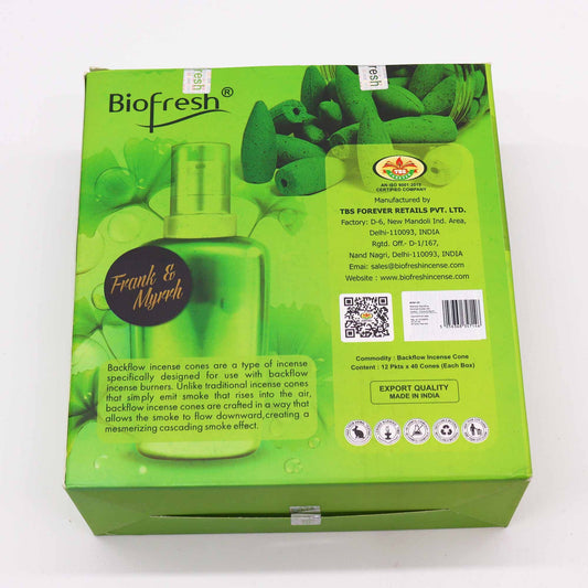 Biofresh füstölő backflow kúpok (40 db) - Tömjén és Mirha