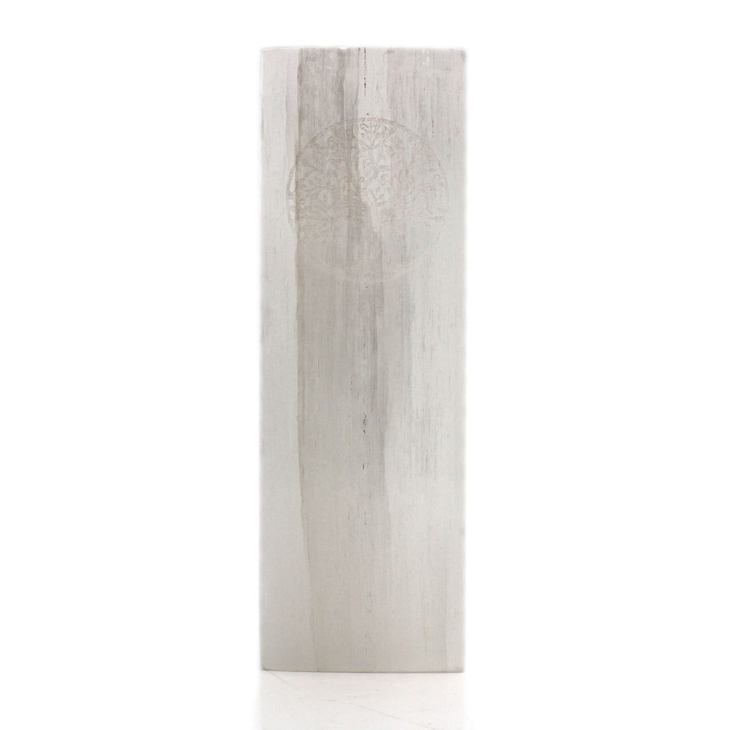 Szelenit tömb lámpa 25 cm - Életfa