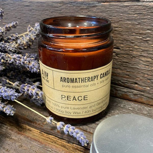 Aromaterápiás Szója Gyertya 200g - Béke