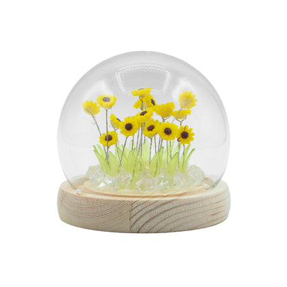 Floral Glow Kerti Kupola - 20 Napraforgó - LED USB