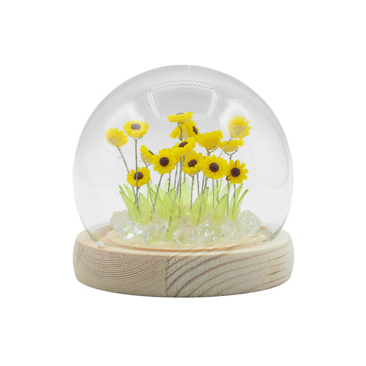 Floral Glow Kerti Kupola - 20 Napraforgó - LED USB