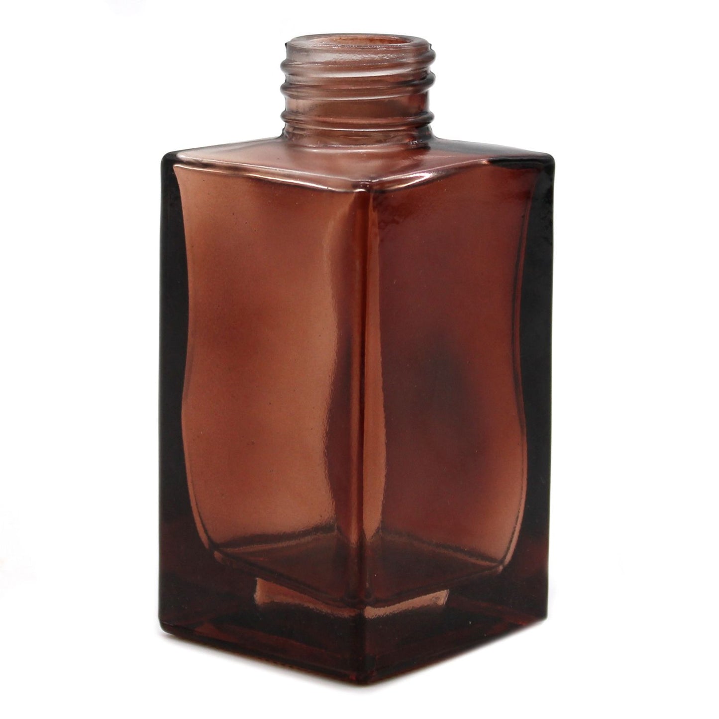 100 ml-es szögletes, hosszú pálcás diffúzorüveg - borostyán