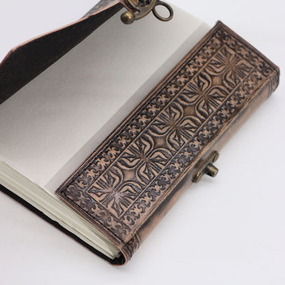 Lótusz mandala - Ezoterikus notesz - Antik szürke - 200 oldal - Varrott él - 17,5x12,5x3cm