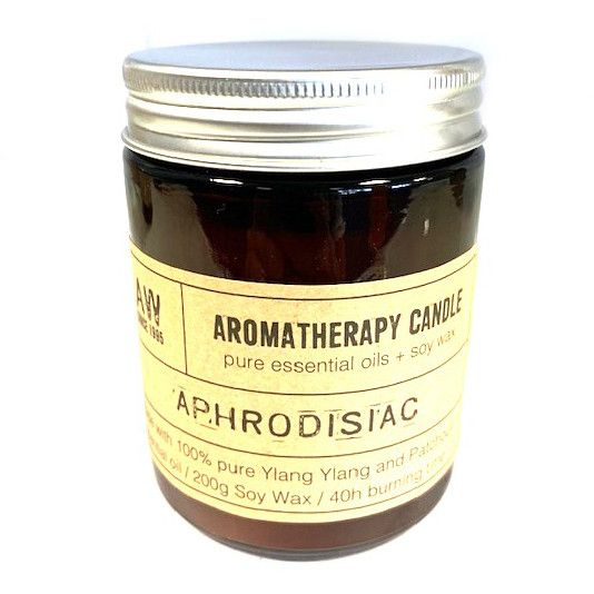 Aromaterápiás szójaviasz gyertya 200g - Afrodiziákum