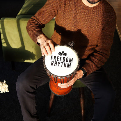 Medium Pro Djembe Dob - Freedom Rhythm (magas) - 40cm (18cm átmérő)