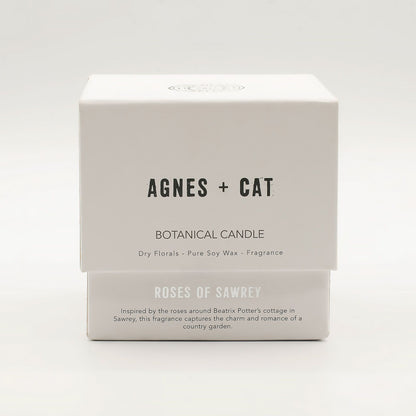Agnes + Cat Botanikus Szójaviasz Gyertya - Sawrey rózsái