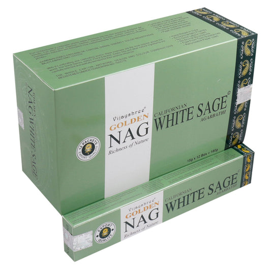 15g Golden Nag - White Sage füstölő