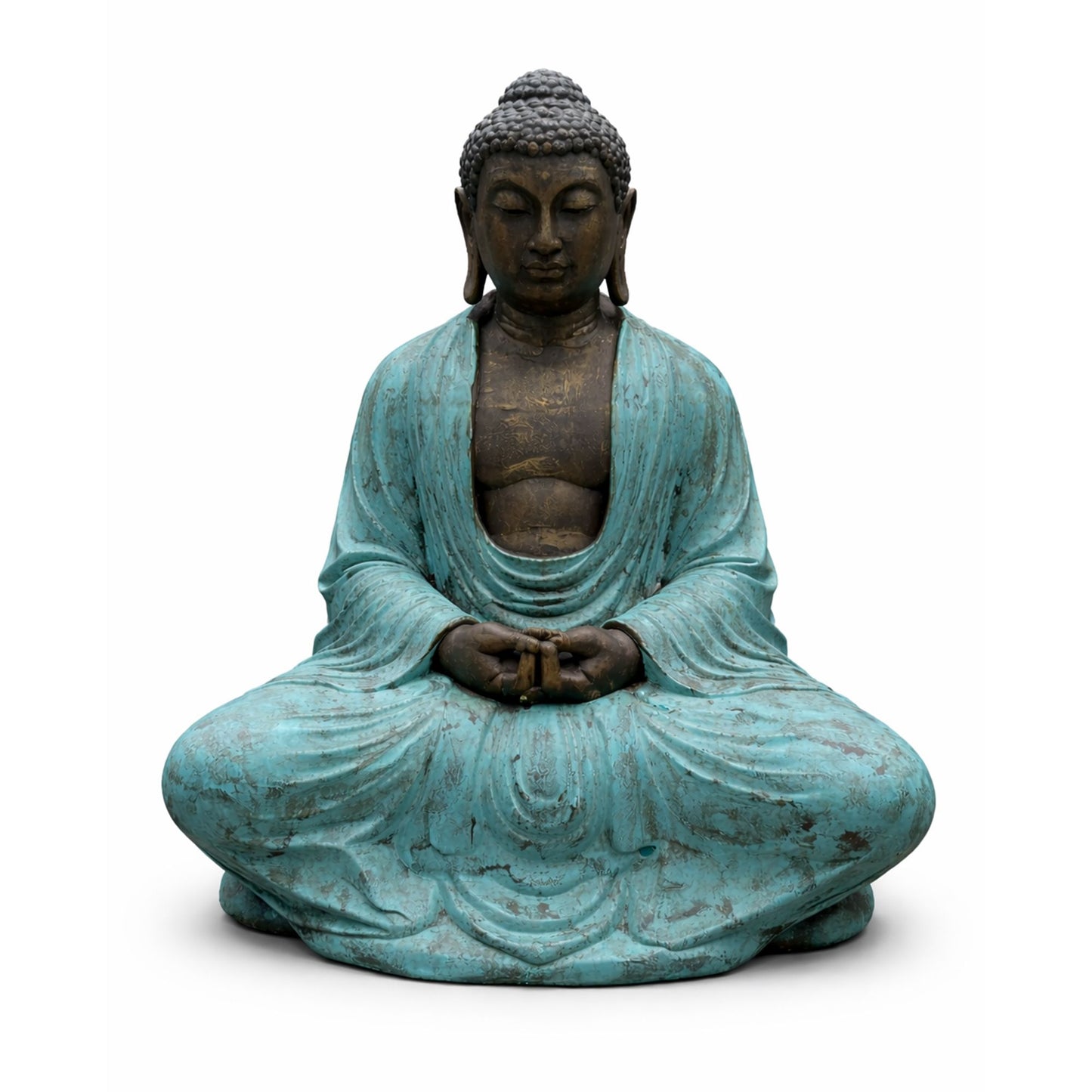 Nagy türkiz és kő thai Buddha - 0,96m