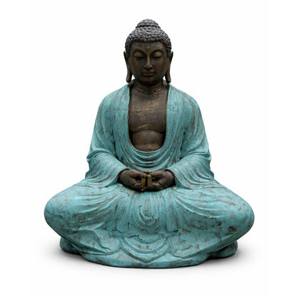 Nagy türkiz és kő thai Buddha - 0,96m