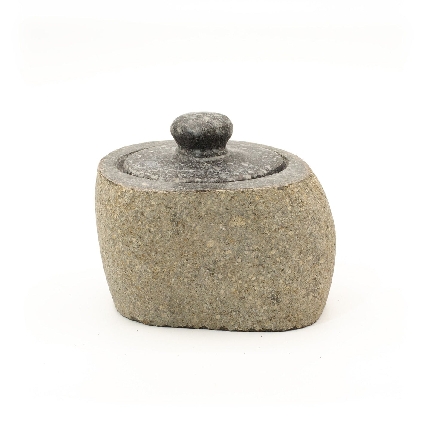 Természetes folyami kő földelő edény – Kicsi (kb. 9x7cm)