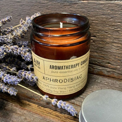 Aromaterápiás szójaviasz gyertya 200g - Afrodiziákum