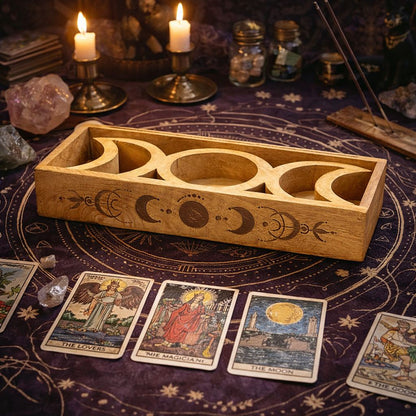 Holdfázis tarot tálca kártyatartóval