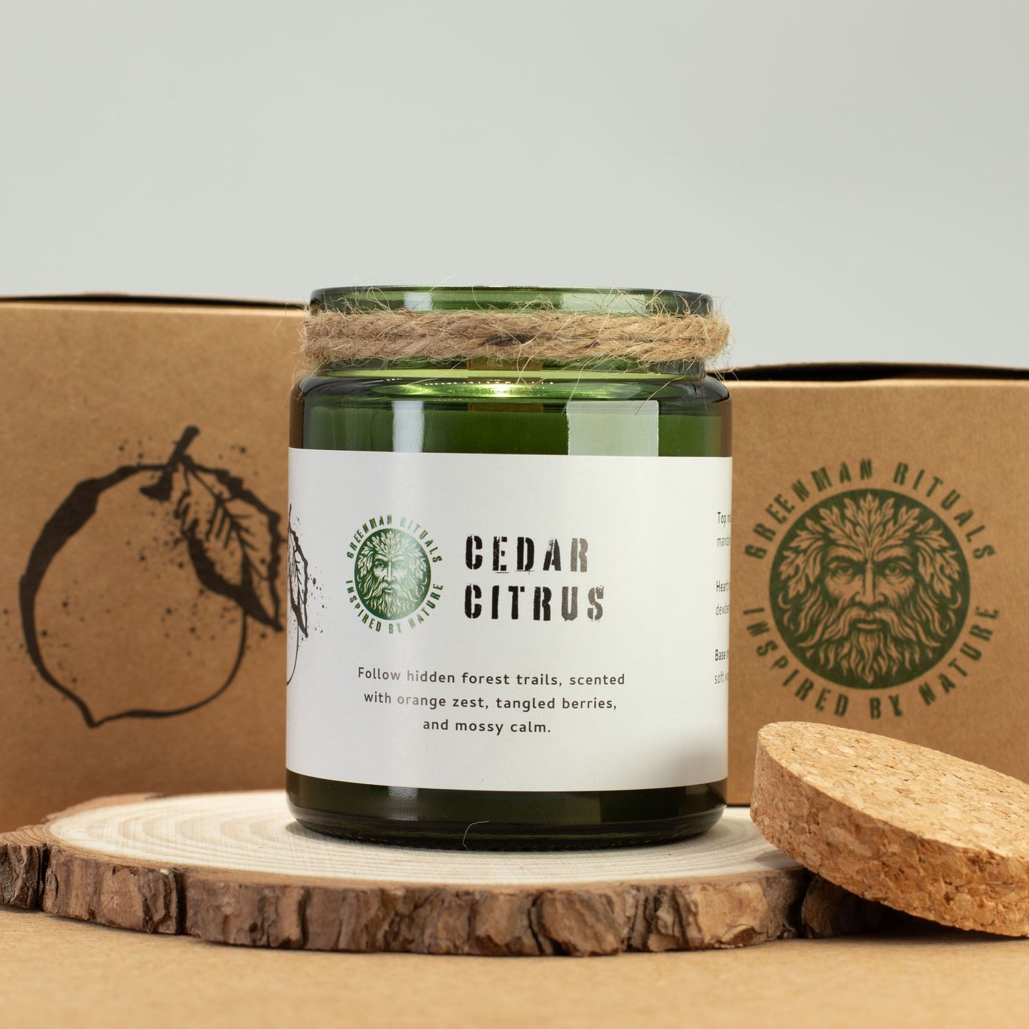 Greenman Woodwick Szója Gyertya - Erdei Gyanta