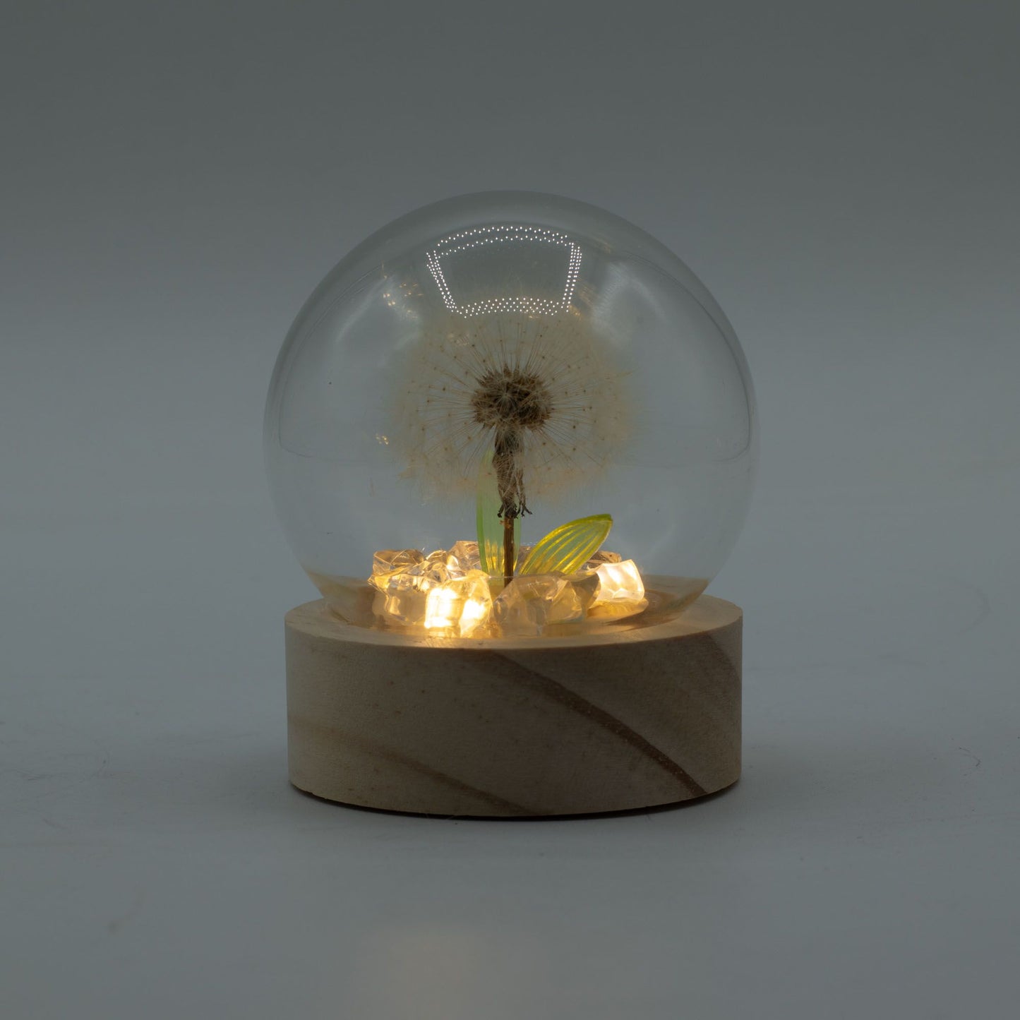 Floral Glow kerti sátor – 1 pitypang – LED-akkumulátoros