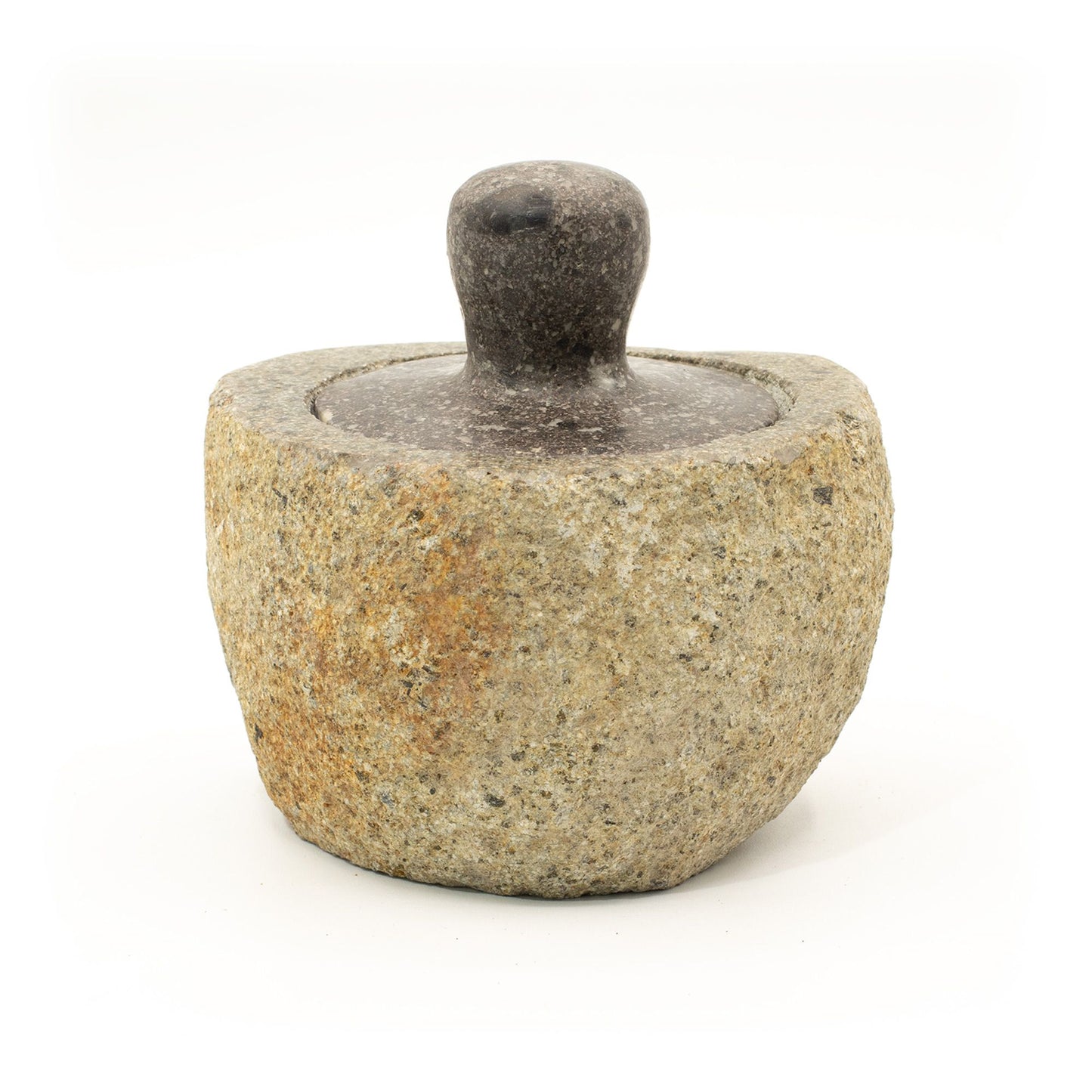 Természetes Folyami Kő Földelő Edény - Közepes (kb. 12x8cm)