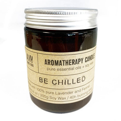 Aromaterápiás szójaviasz gyertya 200g - Lazulj el