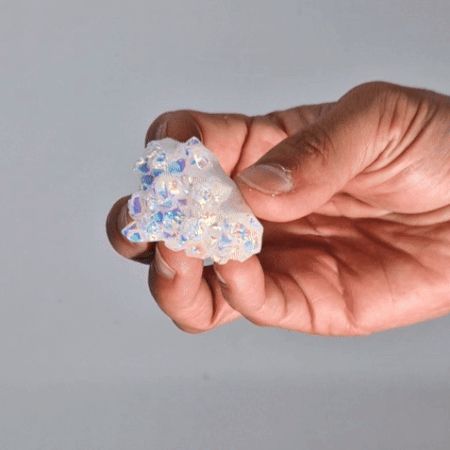 Kicsi, továbbfejlesztett kvarc - Aura angyalkvarc (kb. 40-65 g, 3,5-5 cm)