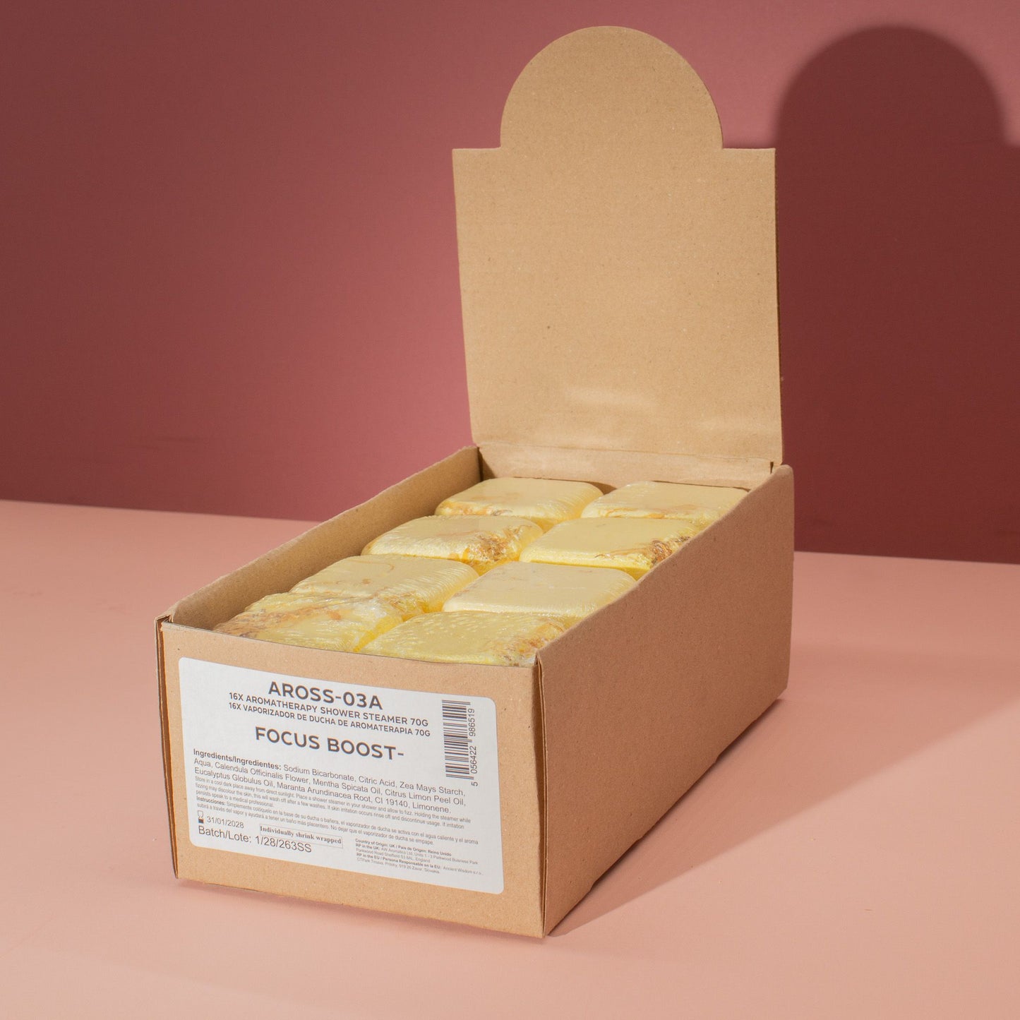 Aromaterápiás Tusfürdő Gőztabletta 80g - Koncentráció fokozó