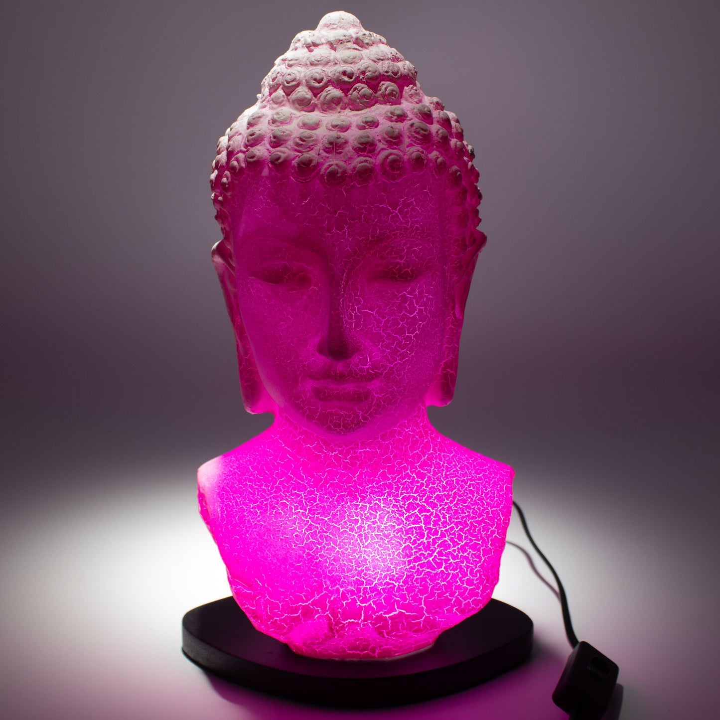 Buddha mellszobor lámpa Cseresznye repesztett – Ovális talp