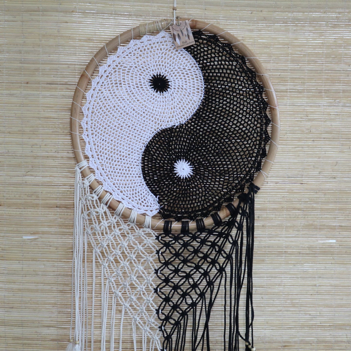 Bali álomfogók – Extra nagy Jing Jang Á: 50 cm