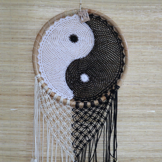 Bali álomfogók – Extra nagy Jing Jang Á: 50 cm