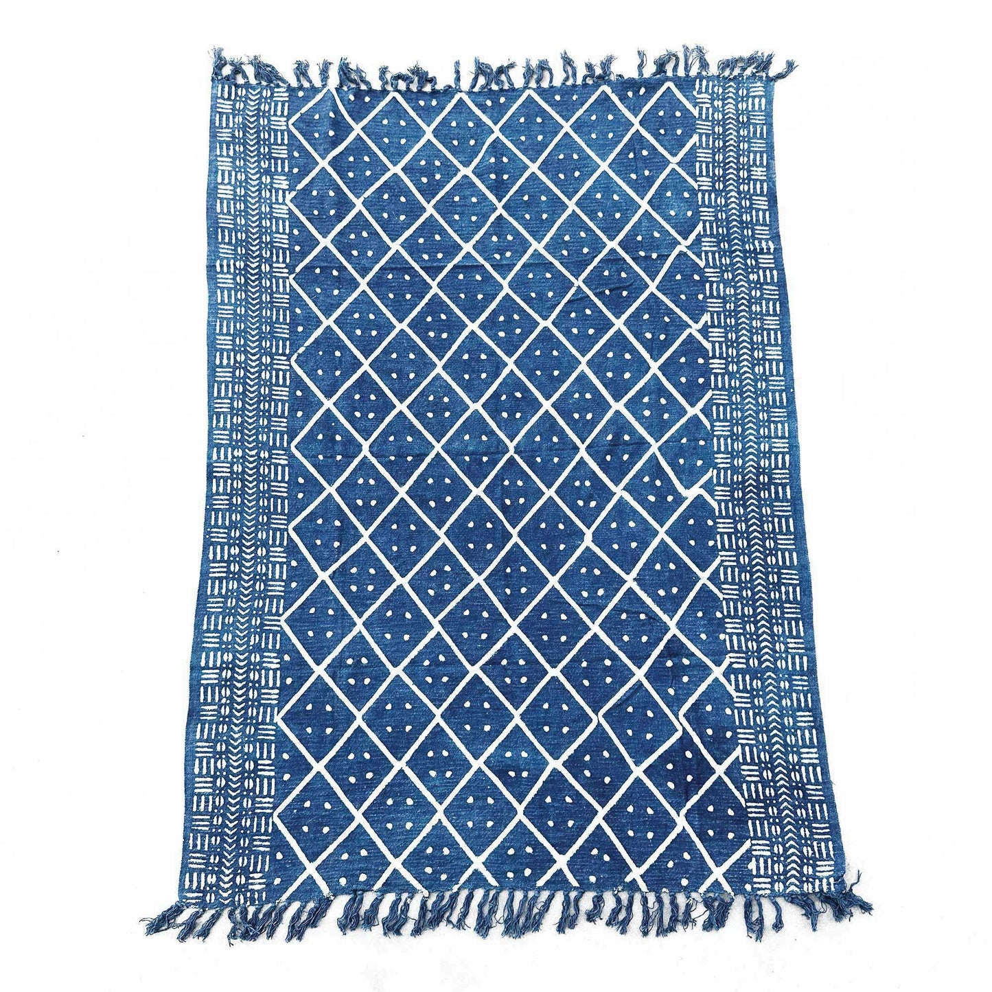 Kézzel készített indigókék takaró – 170x120cm – Midnight Heerak