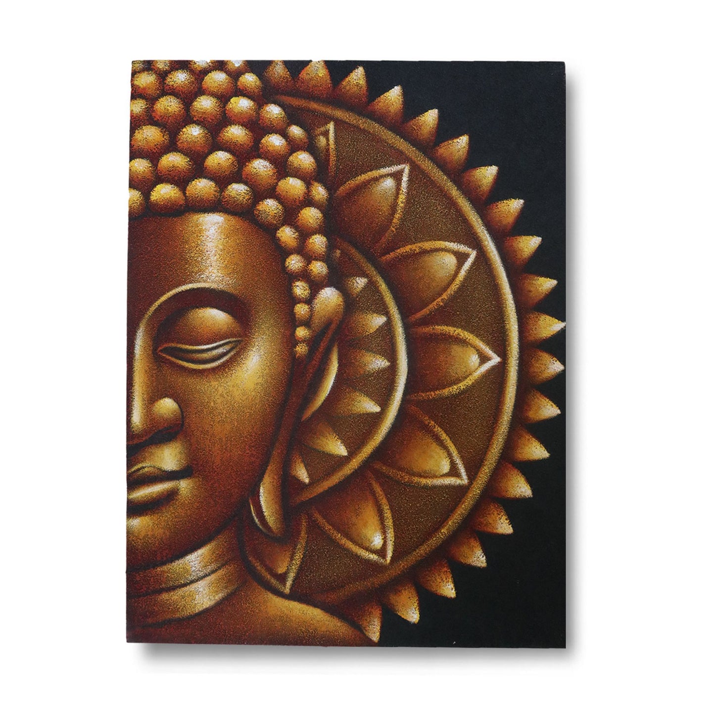 Arany Fél Buddha Mandala 60x80cm