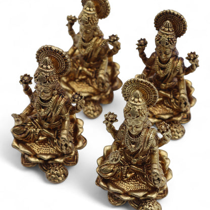 Brass Miniature Gods - Laxmi (52gms)  - 49mm