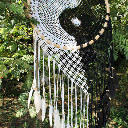 Bali álomfogók – Extra nagy Jing Jang Á: 50 cm