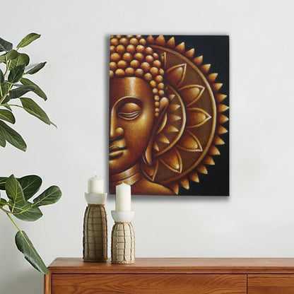 Arany Fél Buddha Mandala 60x80cm