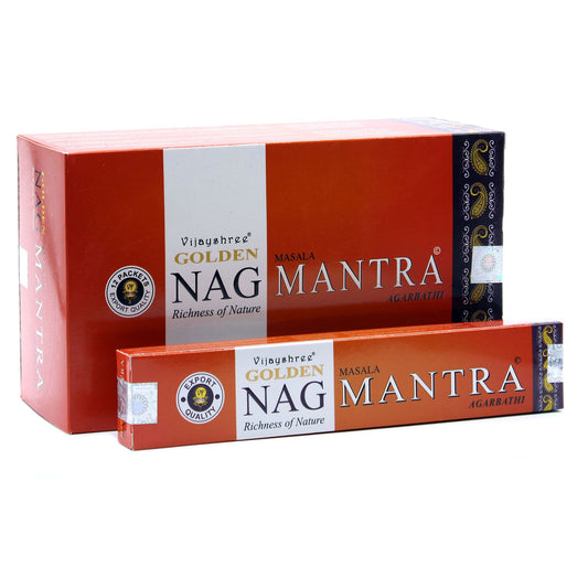 15g Golden Nag - Mantra füstölő