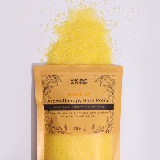 Aromaterápiás fürdőelixír nátronpapír tasakban 350g - Ébredés