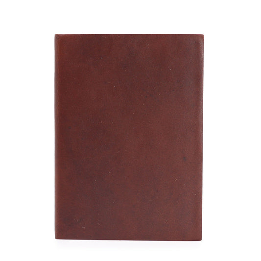 Közepes Sötétbarna Napi Jegyzetfüzet - 100 Vonallal Elválasztott Oldal - 18x13cm